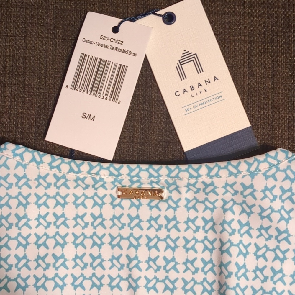 CABANA LIFE Cayman-Coverluxe Tie Waist Midi Dress - Picture 5 of 8